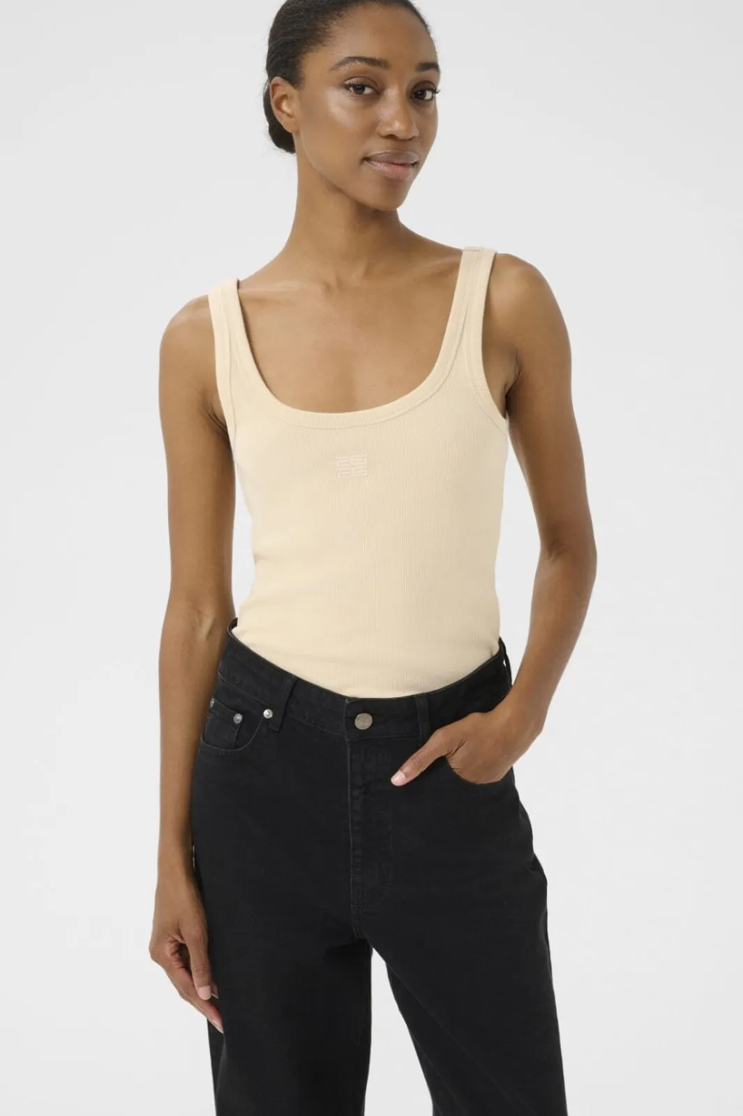 Sale Gestuz Gzdrew Logo Top 2.0 107182 Gz Butter Yellow
