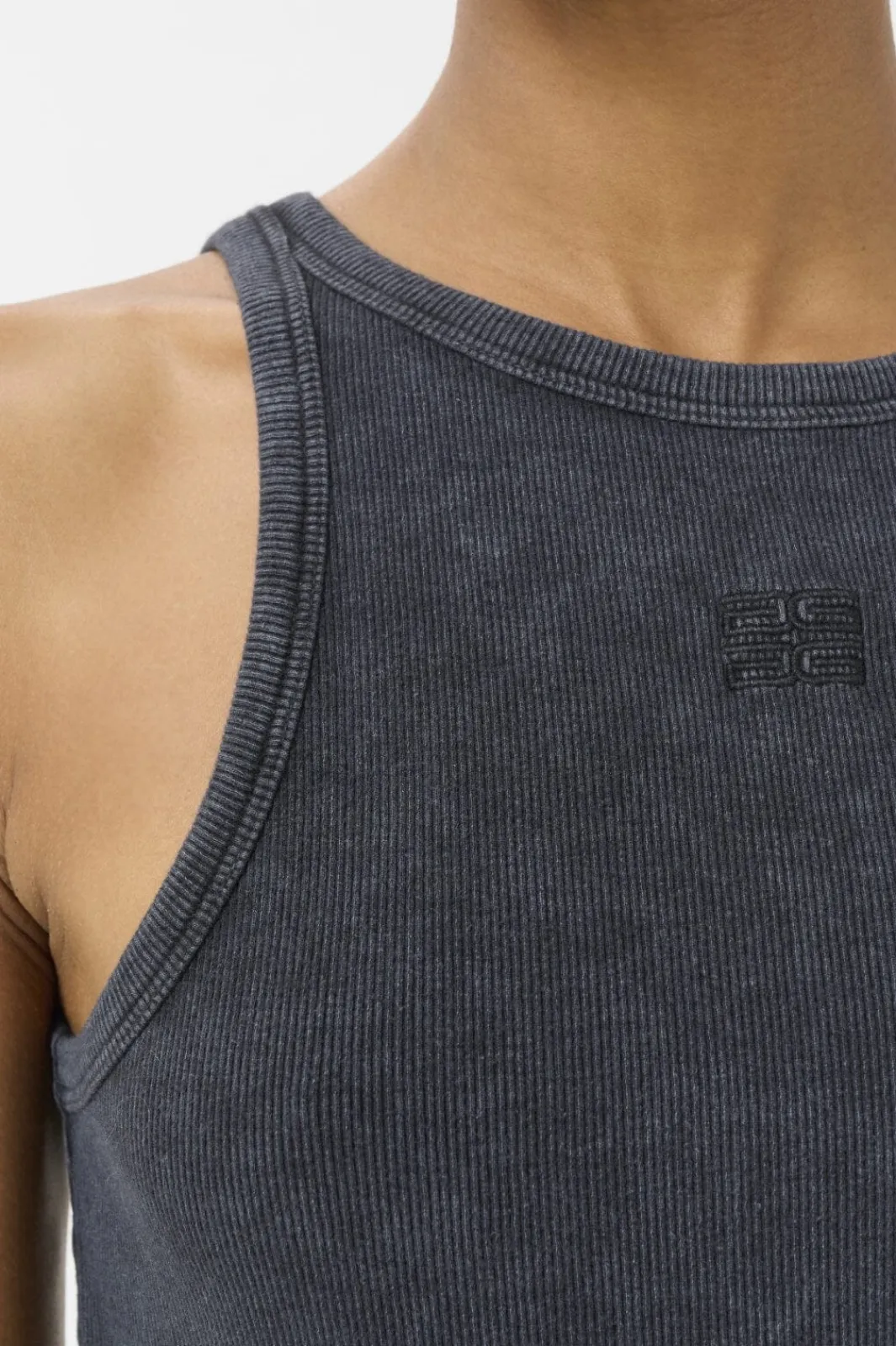 Hot Gestuz Gzdrew Washed Logo Tank 10910365 107858