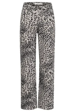Gestuz Gzleora Wide Jeans 10910300 107696 Grey Leopard