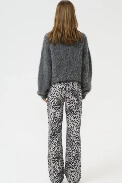 Gestuz Gzleora Wide Jeans 10910300 107696 Grey Leopard