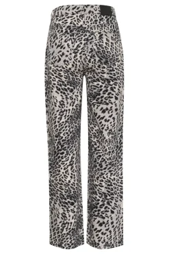 Gestuz Gzleora Wide Jeans 10910300 107696 Grey Leopard