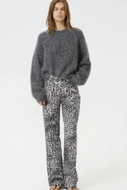 Gestuz Gzleora Wide Jeans 10910300 107696 Grey Leopard
