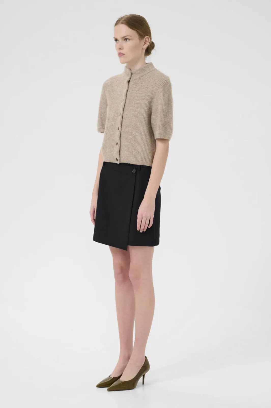 Sale Gestuz Gzpaula Melange Wrap Skirt 10910495 100017