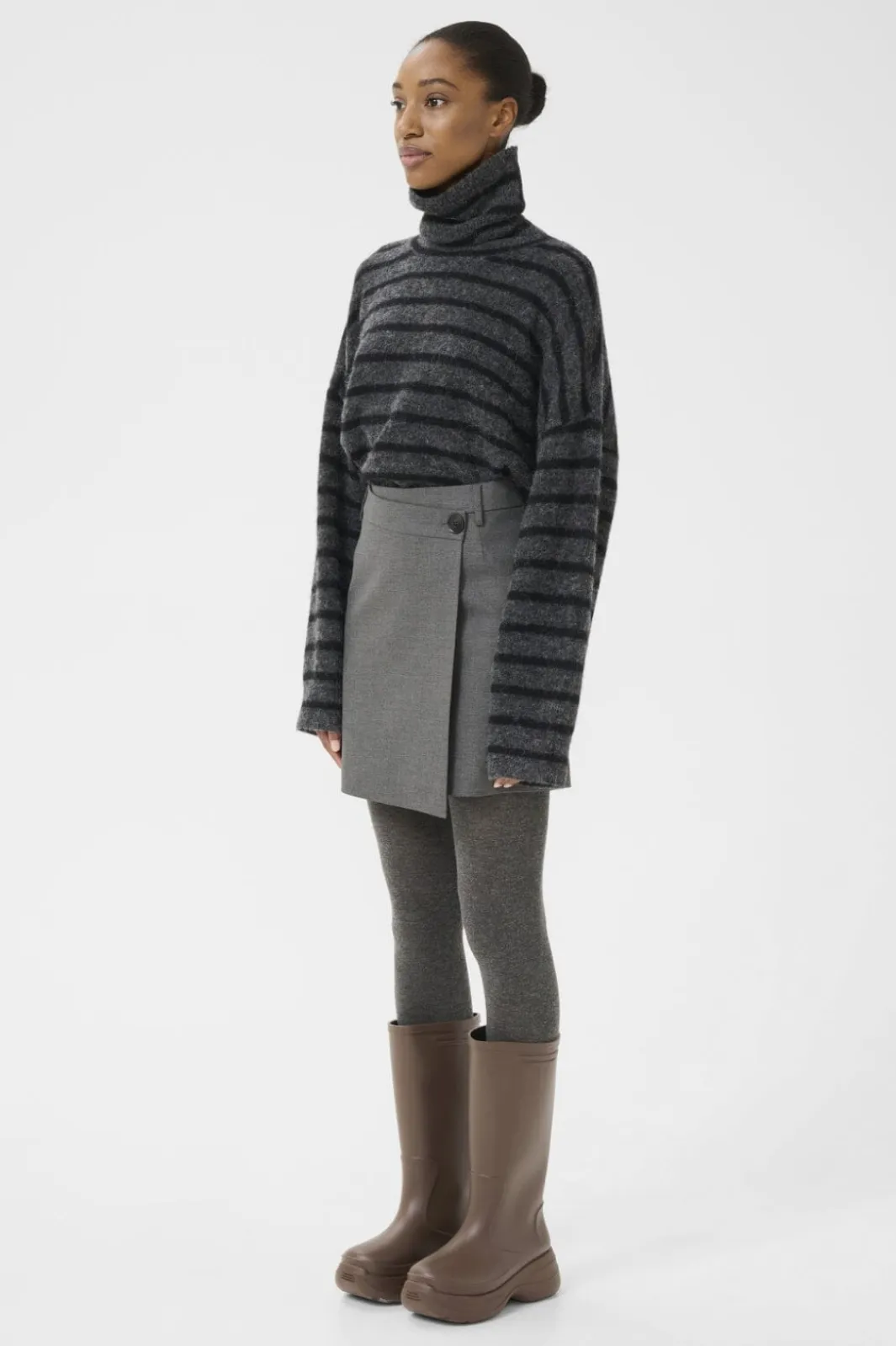 Clearance Gestuz Gzpaula Melange Wrap Skirt 10910495 100494