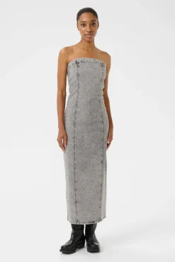 Outlet Gestuz Gzzauma Sl Long Dress 107487 Vintage Grey Wash