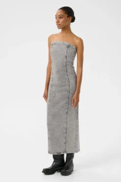 Outlet Gestuz Gzzauma Sl Long Dress 107487 Vintage Grey Wash