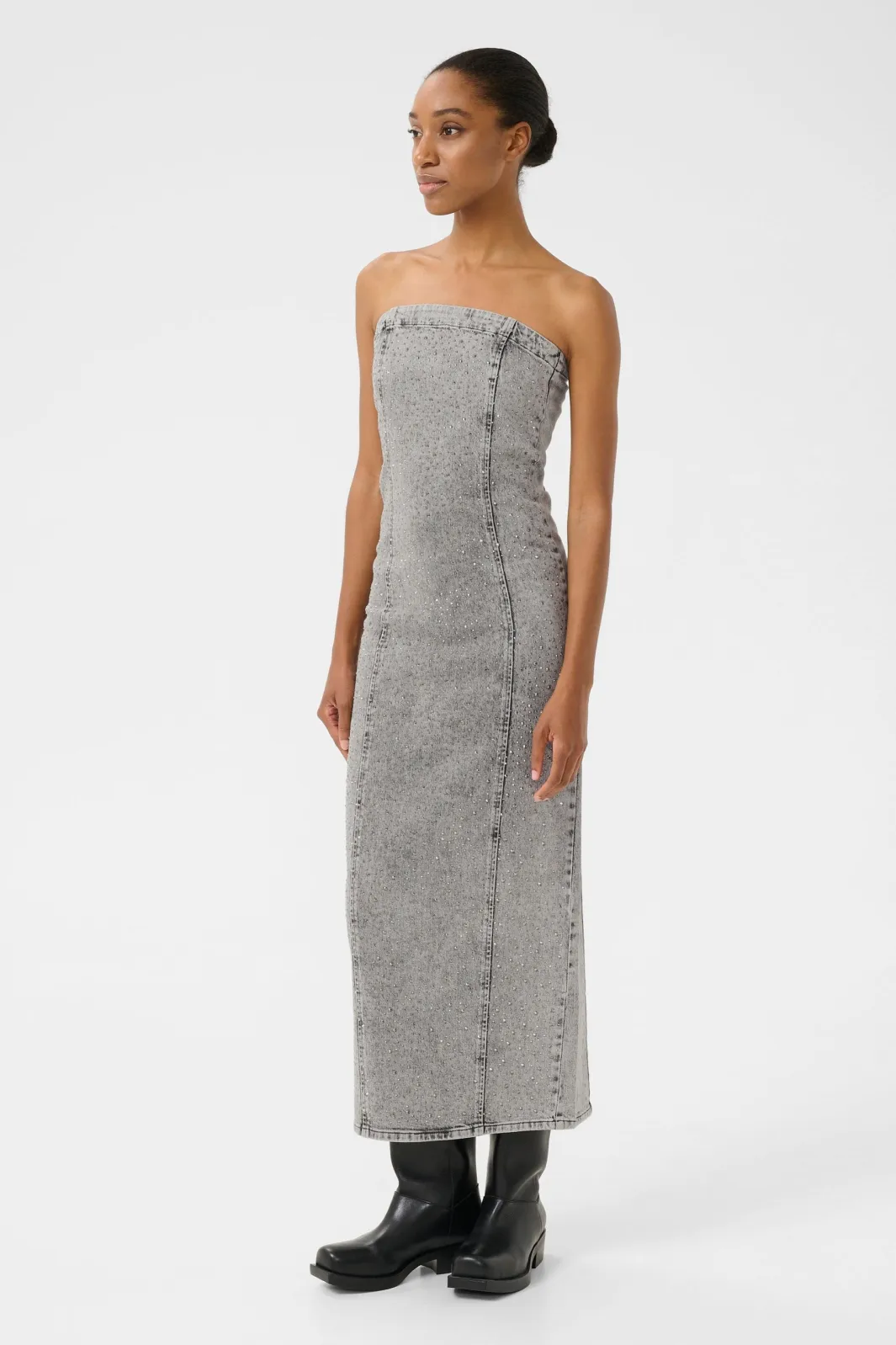 Outlet Gestuz Gzzauma Sl Long Dress 107487 Vintage Grey Wash