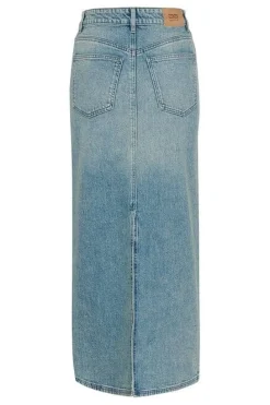 Clearance Gestuz Gzzorah Long Skirt 104609 Mid Blue Washed