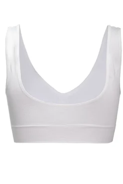 Hot Soft basic Haily Bra top wide strap 2 pak white