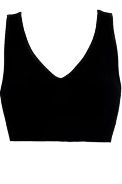Sale Soft basic Haily Bra top wide strap 2 pak black