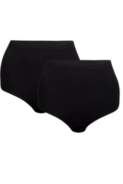 Discount Soft basic Haily High brief 2 pak black