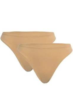 Best Soft basic Haily string 2 pak nude