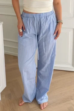 BYIC Hannah Pants White Stripes Blue