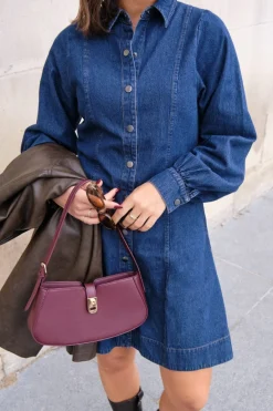 Sale Neo Noir Hanne Denim Dress Dark Blue