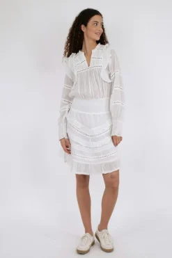 Outlet Neo Noir Harmoni S Voile Dress White
