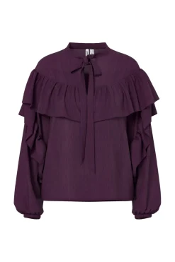 Sale Hypedrop Hdmelisa Ruffle Ls Blouse 32000021 5082000
