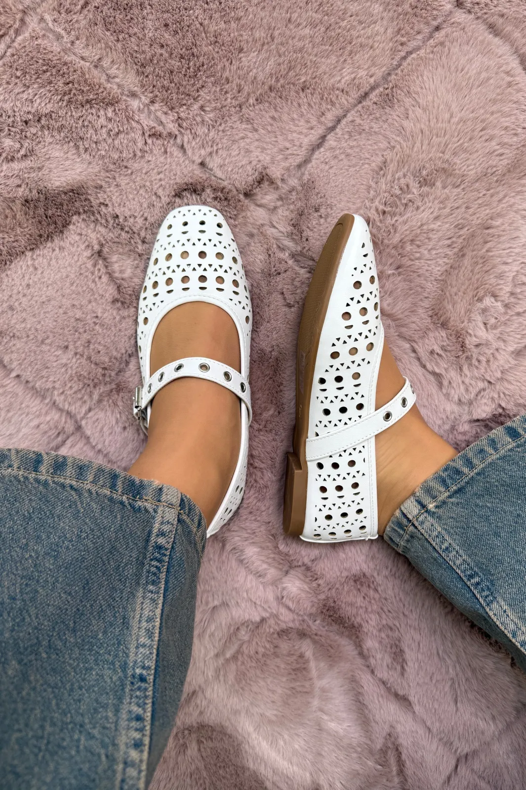 Outlet Bloom Heather -SQ White