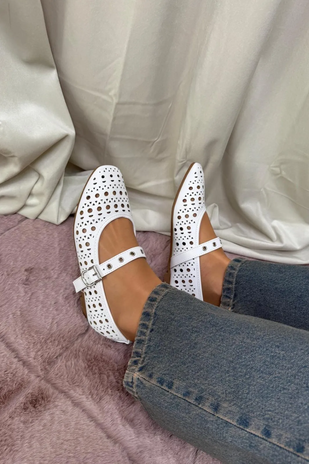 Outlet Bloom Heather -SQ White
