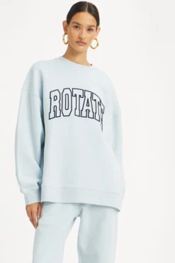 Online Rotate Heavy Sweat Crewneck114376184 Baby Blue