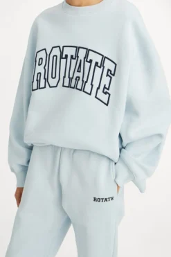 Online Rotate Heavy Sweat Crewneck114376184 Baby Blue