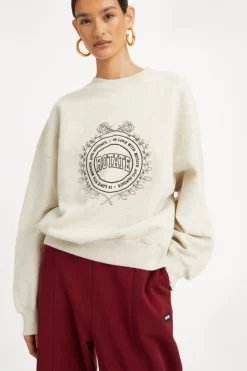 Outlet Rotate Heavy Sweat Crewneck1143813070 White Melange