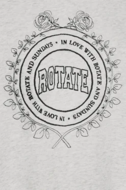 Outlet Rotate Heavy Sweat Crewneck1143813070 White Melange