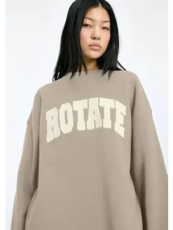 Clearance Rotate Heavy Sweat Crewneck 115316532 Cement