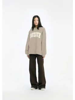 Clearance Rotate Heavy Sweat Crewneck 115316532 Cement