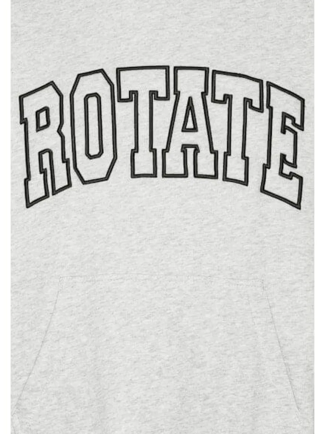 Rotate Heavy Sweat Hoodie 1153321473 1473 Light Grey Melange
