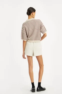 New Rotate Heavy Sweat Shorts1143833070 White Melange