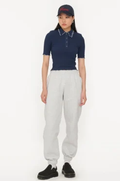 New Rotate Heavy Sweatpants 1134281473 1473 Light Grey Melange