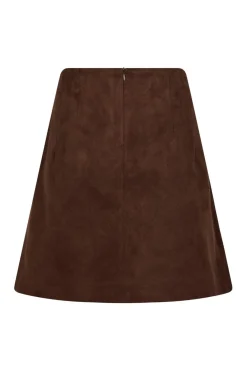 Clearance Neo Noir Hemie Imitated Suede Skirt 165112 210