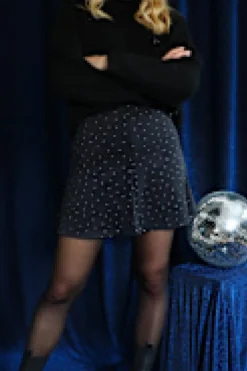 Outlet Liberte Henne Short Skirt 22080 Black Diamond