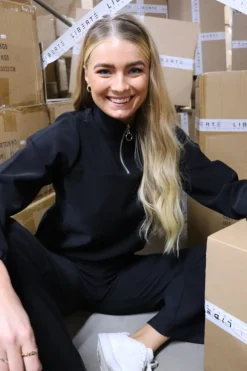 New Liberte Henne-Ls-Blouse Black