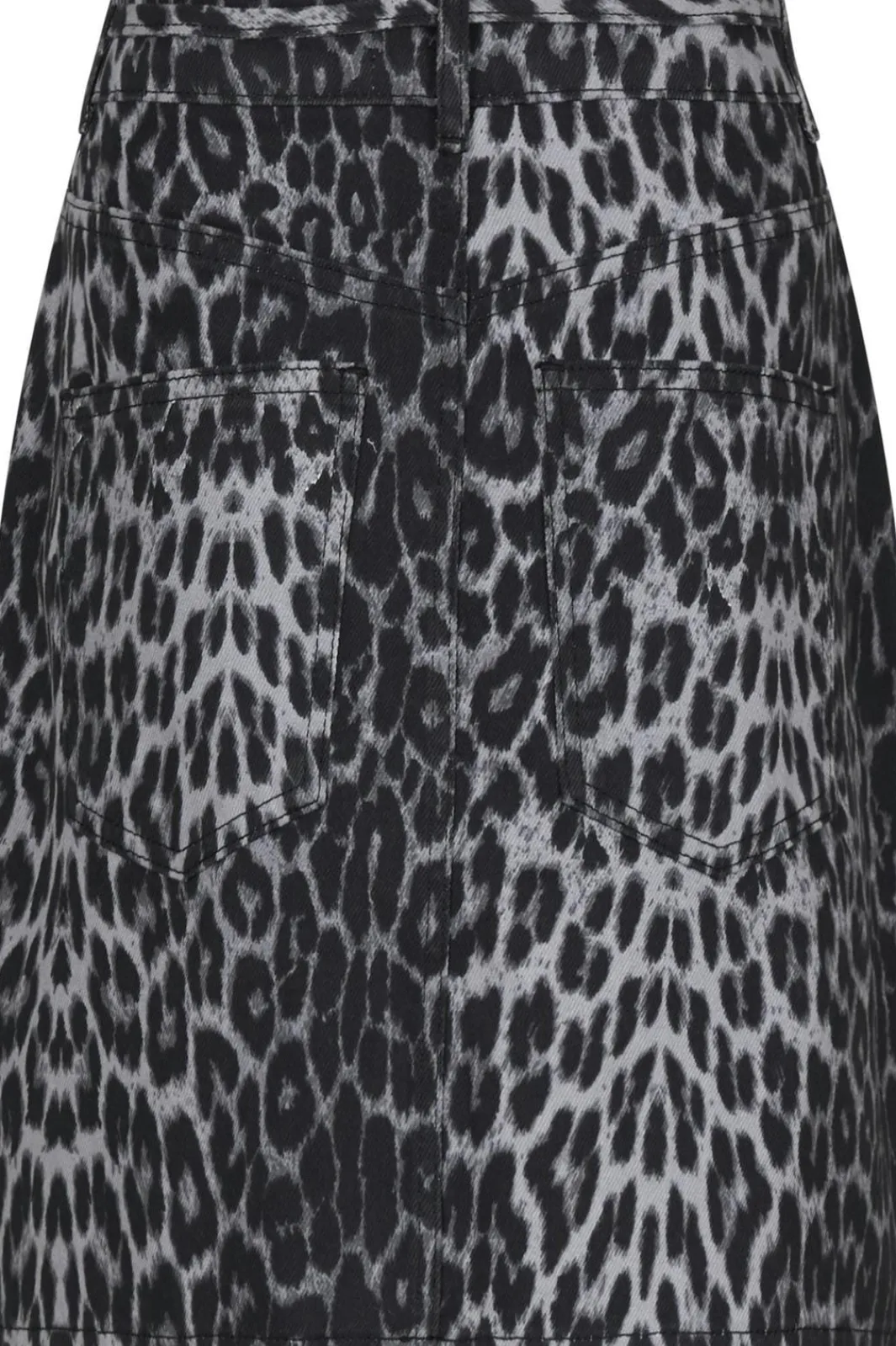 Hot Neo Noir Henrietta Leopard Skirt Grey Leopard
