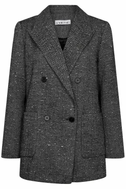 Hot Haute L'Amitié Herring Sequins Blazer HL10268 Black