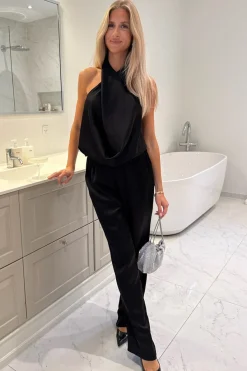 New BYIC Hollyic Wrap Top A2553 Black