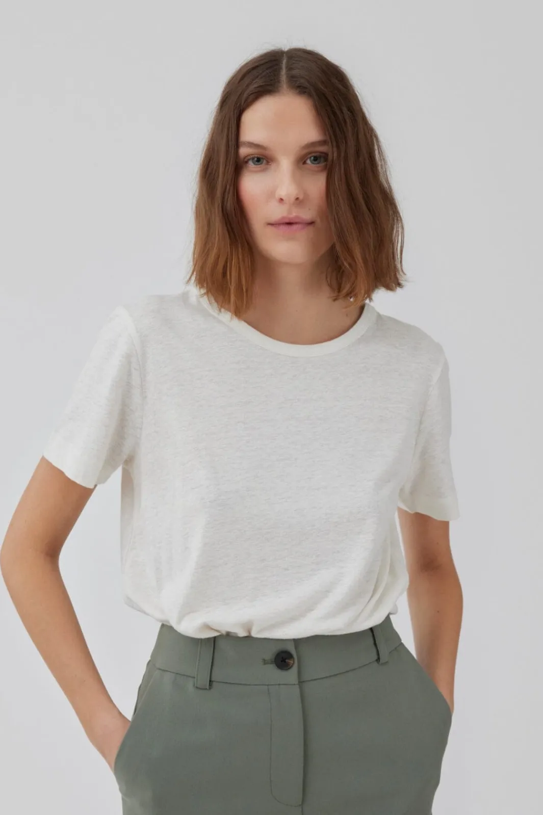 Sale Modström Holtmd T-Shirt 4 Soft White