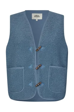 Clearance Lollys Laundry Hugoll Vest Sl90019-1014 29 Dusty Blue
