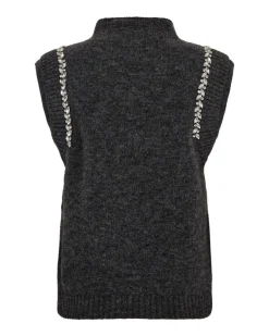Online Copenhagen Muse Ibra-waistcoat 206832 1050 Dark Grey Melange