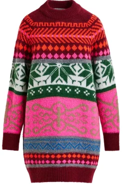 Online Essentiel Antwerp Icon Jacquard Knit Dressicon Combo1 Off White