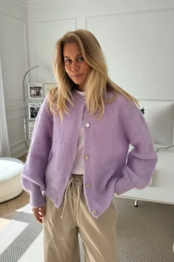 Discount BYIC Idaic Cardigan lp Light Purple