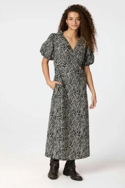 Outlet Neo Noir Illana Zebra Dress 164372 100