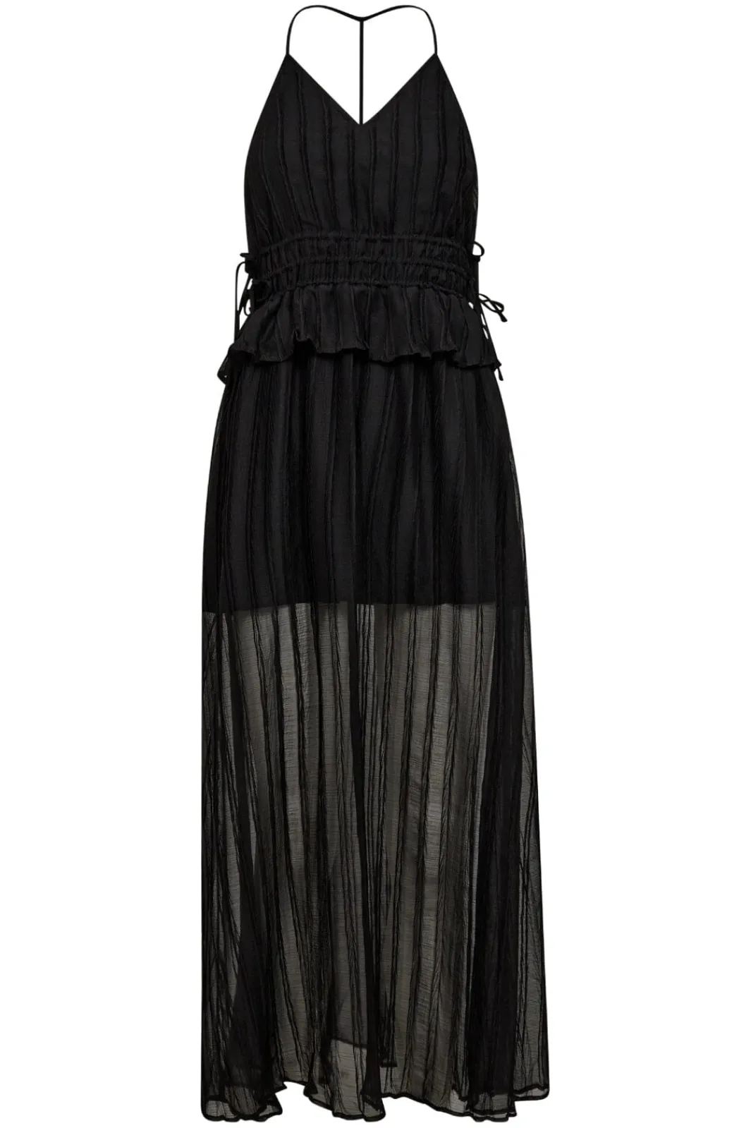 Hot Haute L'Amitié Illey Crease Dress HL10087 Black
