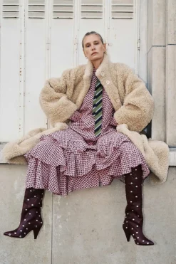 New Essentiel Antwerp Imagazine Tiered Ruffle Dressimagazine Combo4 Sad Violet