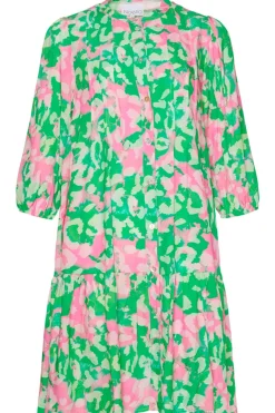 New Noella Imogene Sh. Dress Green/Pink