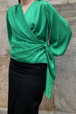 Hot Karmamia Ines Blouse Emerald