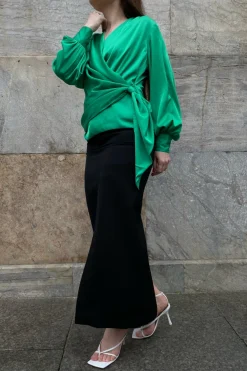 Hot Karmamia Ines Blouse Emerald