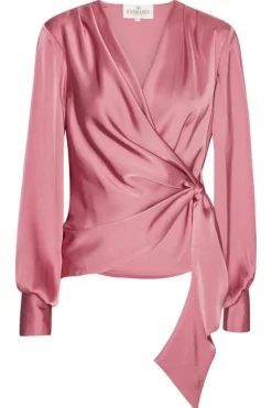 Outlet Karmamia Ines Blouse 2143 Semi Rich Velvet Pink