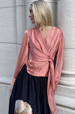 Online Karmamia Ines Blouse 2090 Semi Rich Peach